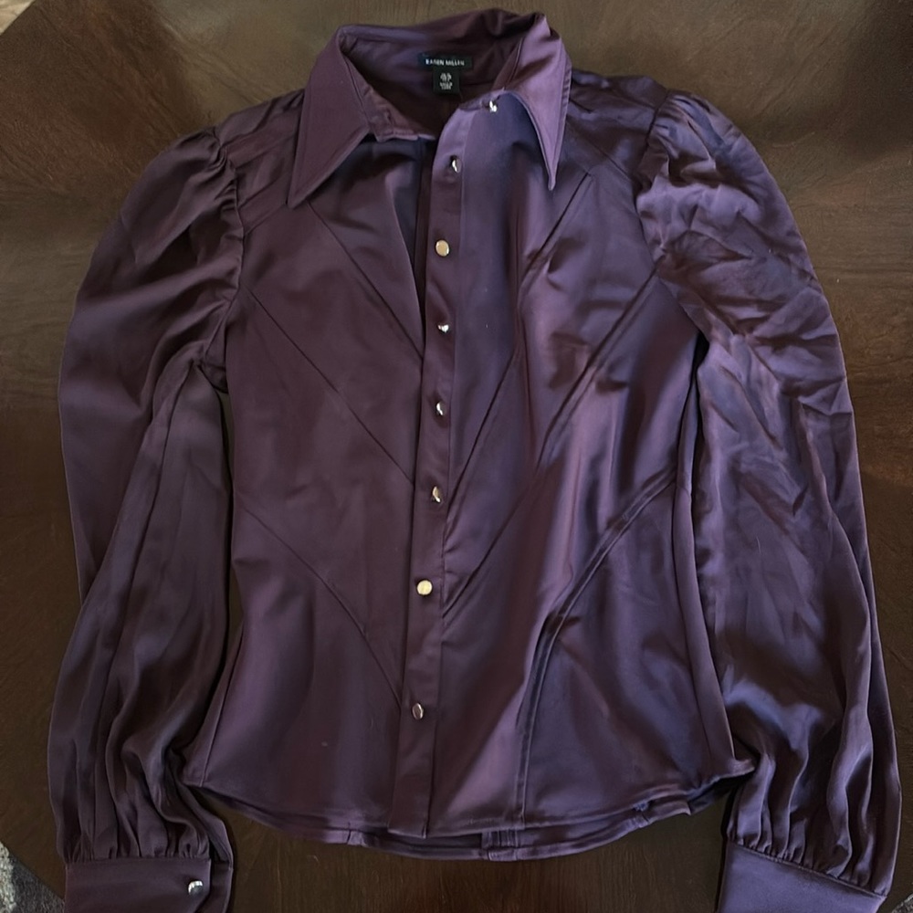 Karen Millen Button Through Jersey Top